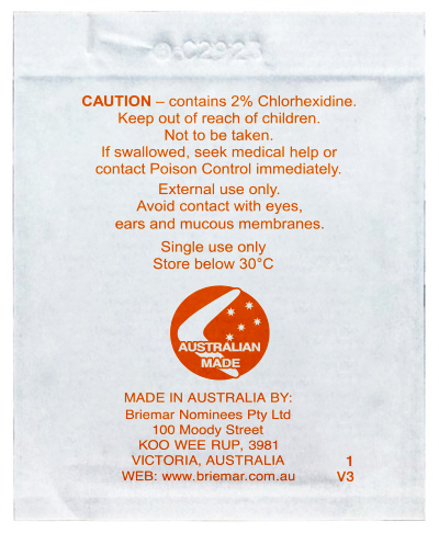 Single sachet back