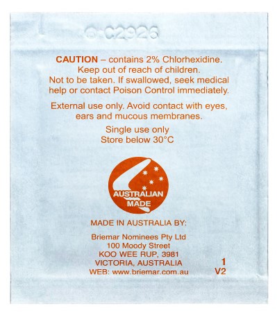 Single sachet back